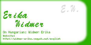 erika widmer business card